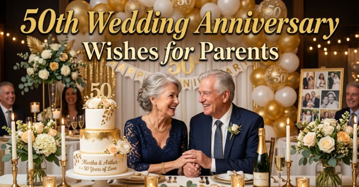 50th Wedding Anniversary Wishes for Parents