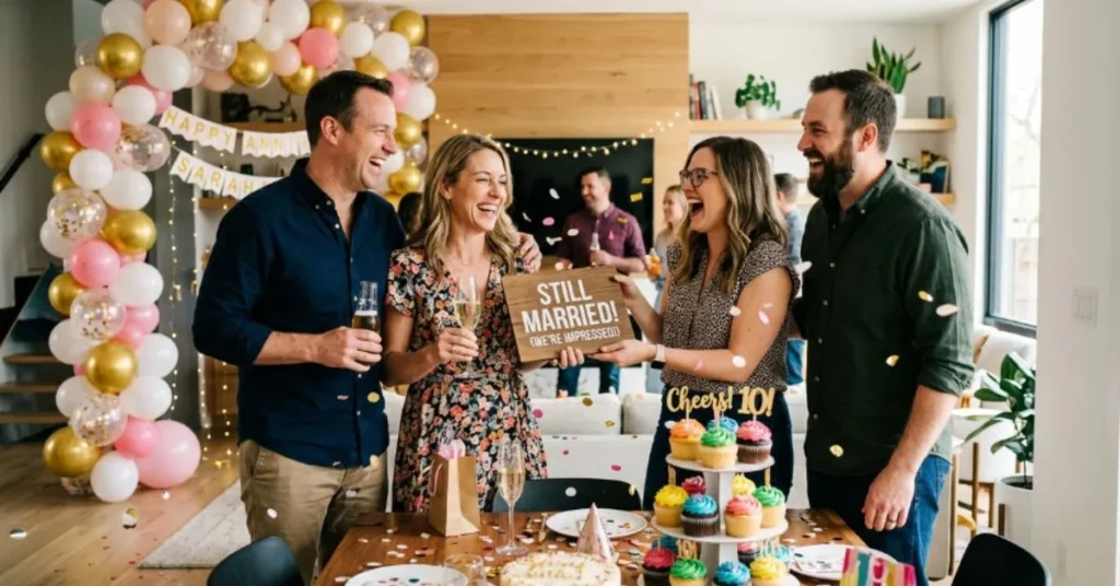 Hilarious Anniversary Wishes for Friends