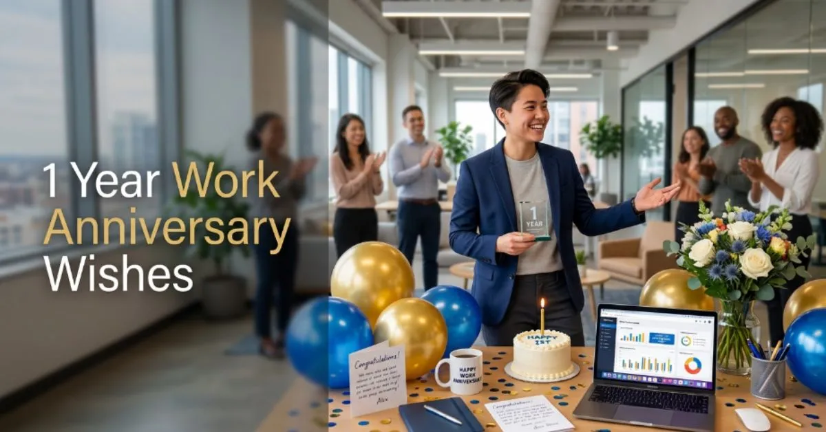 1 Year Work Anniversary Wishes