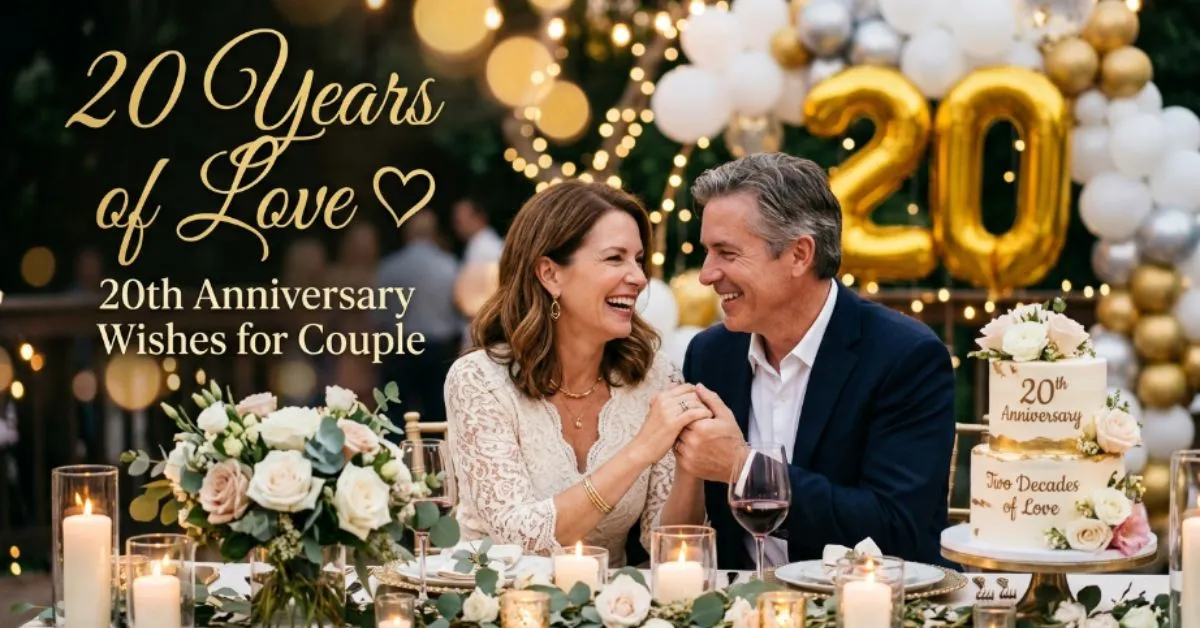 20th Anniversary Wishes For Couple