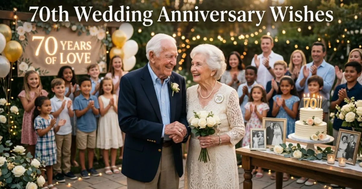 70th Wedding Anniversary Wishes