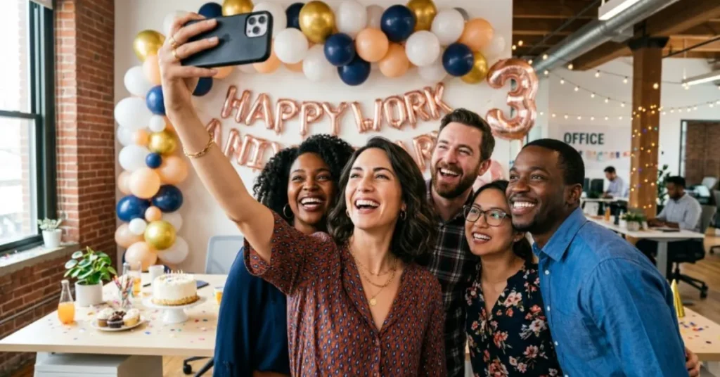 Best Work Anniversary Wishes to Employee for Instagram