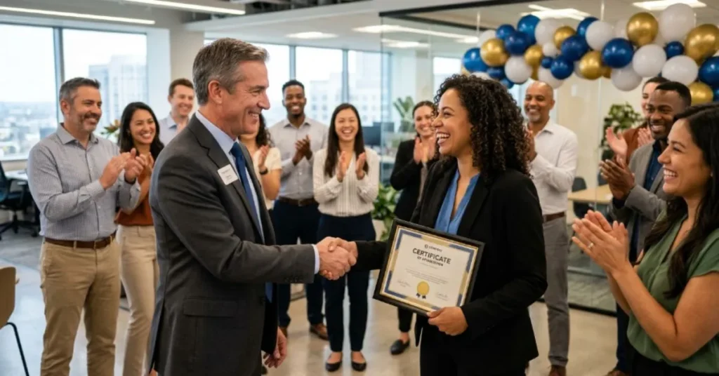 Encouraging Work Anniversary Wishes to Employee