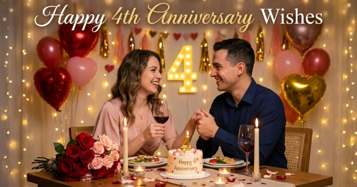 Happy 4th Anniversary Wishes