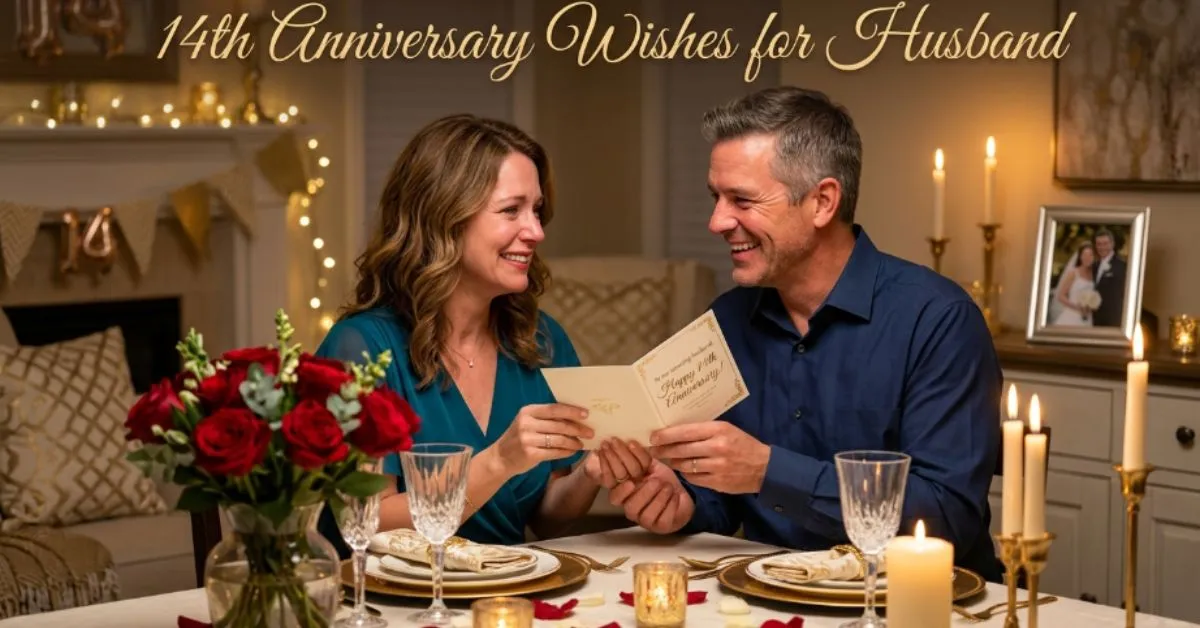 14th Anniversary Wishes for Husband