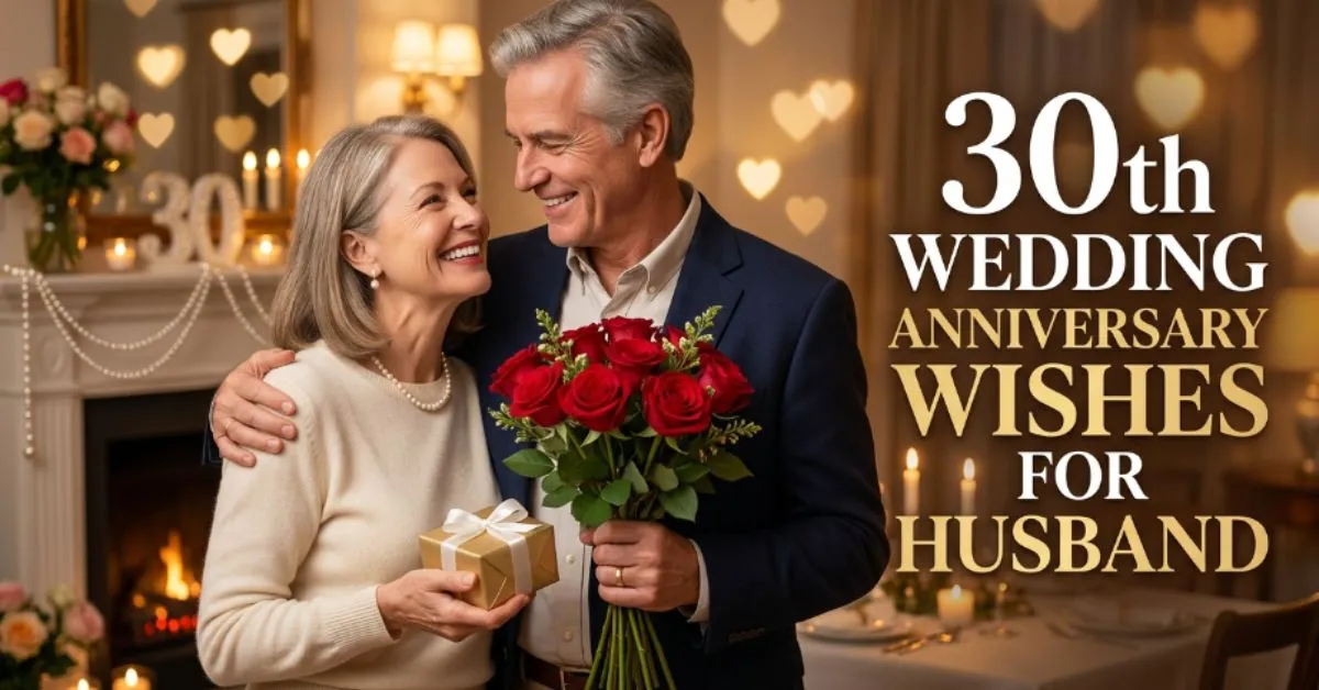30th Wedding Anniversary Wishes for Husband