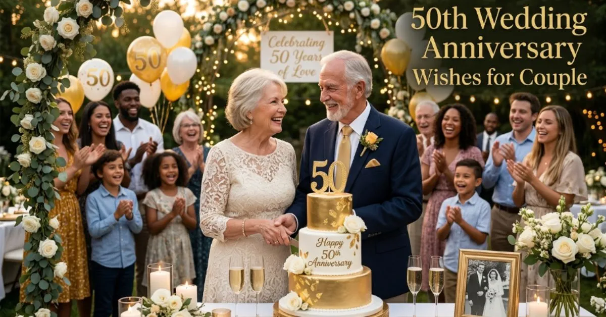 50th Wedding Anniversary Wishes for Couple