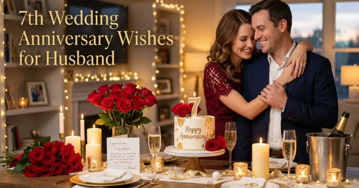 7th Wedding Anniversary Wishes for Husband