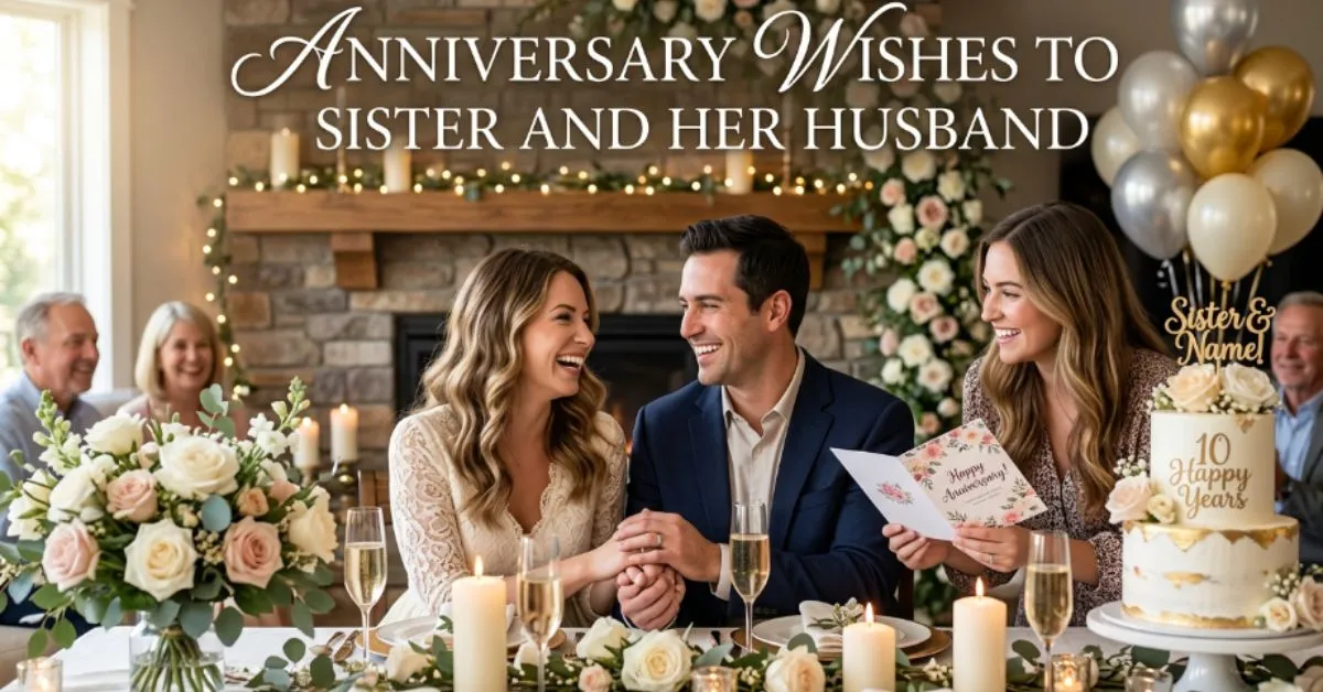 Anniversary Wishes to Sister and Her Husband