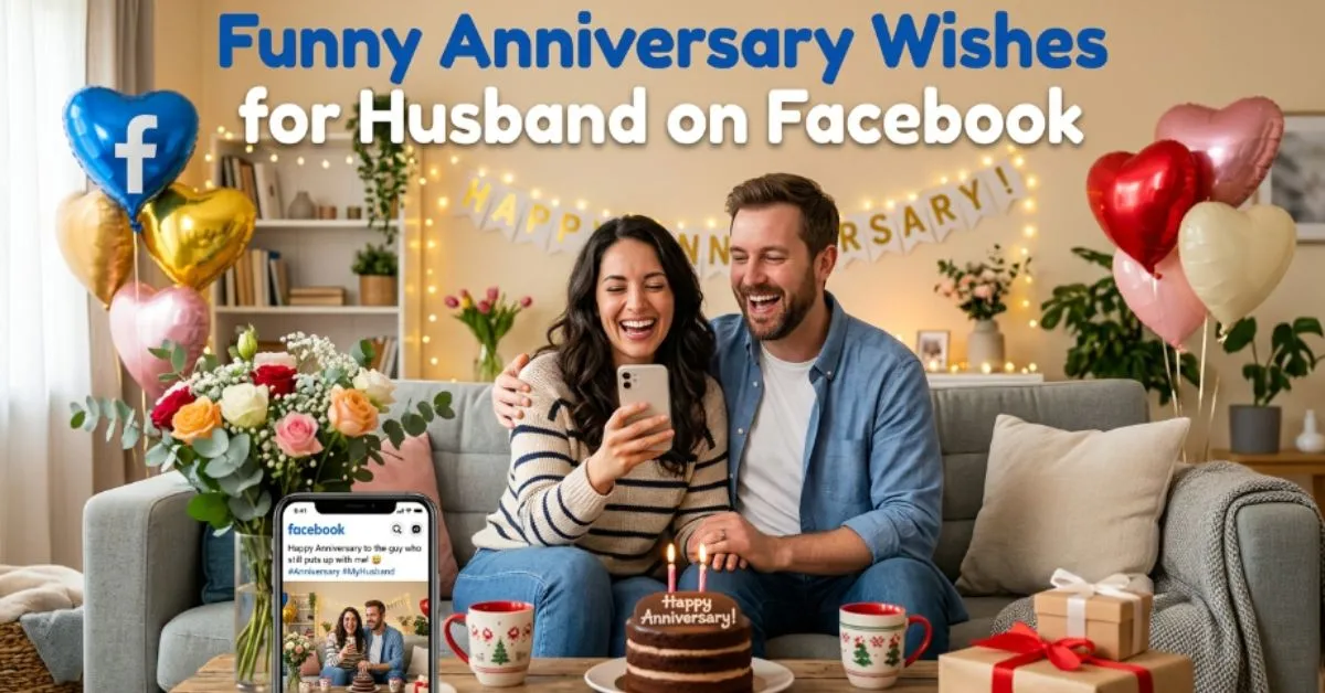 Funny Anniversary Wishes for Husband on Facebook
