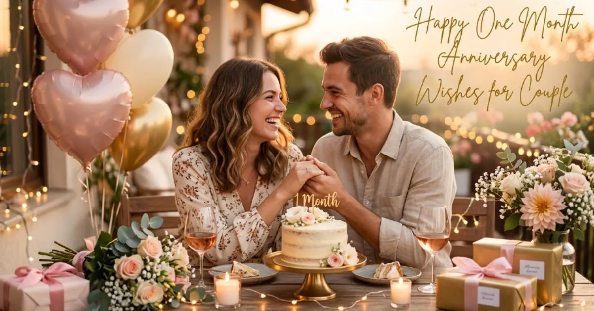 Happy One Month Anniversary Wishes for Couple