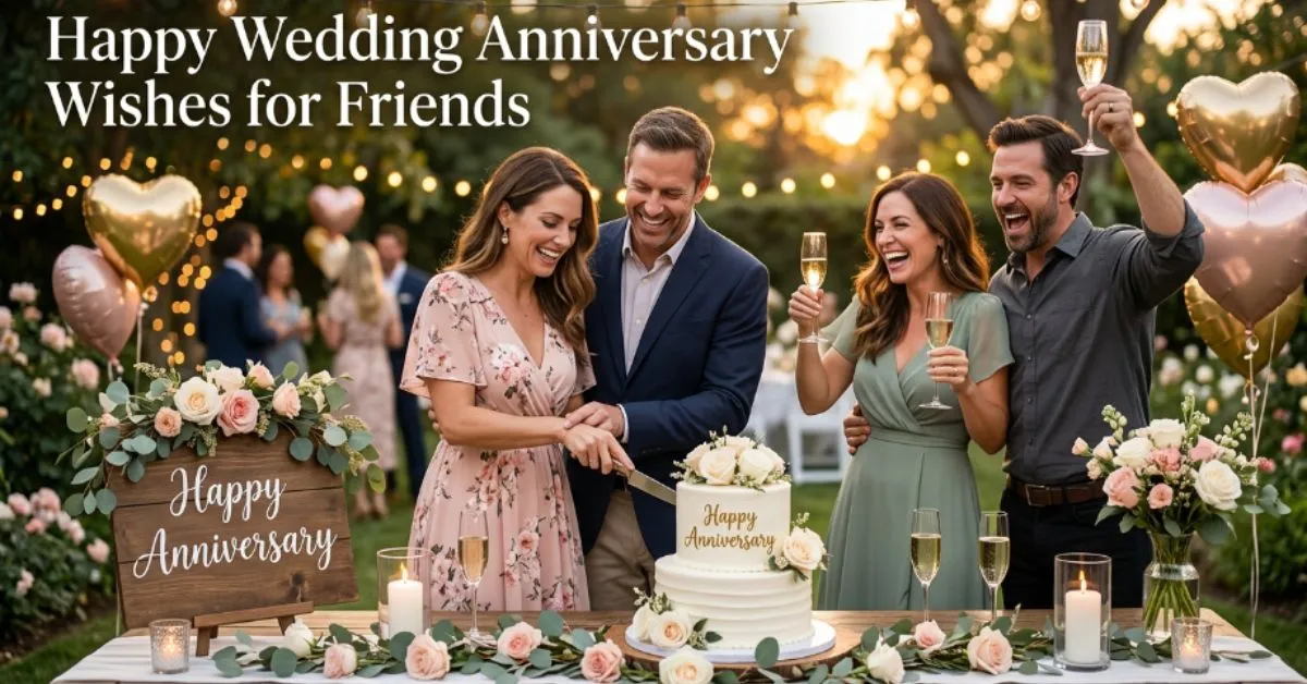 Happy Wedding Anniversary Wishes for Friends