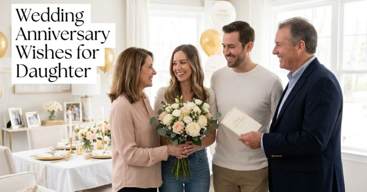Wedding Anniversary Wishes for Daughter