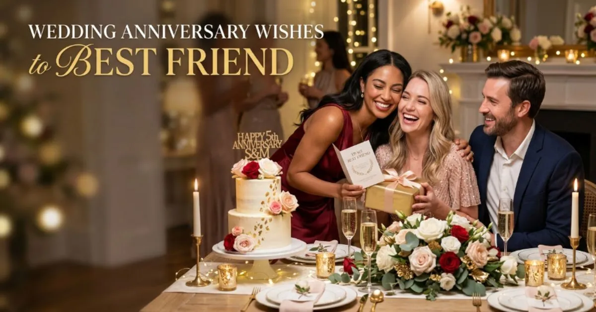 Wedding Anniversary Wishes to Best Friend