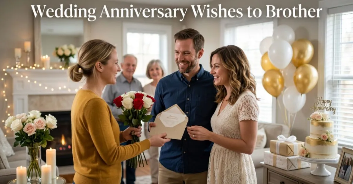 Wedding Anniversary Wishes to Brother