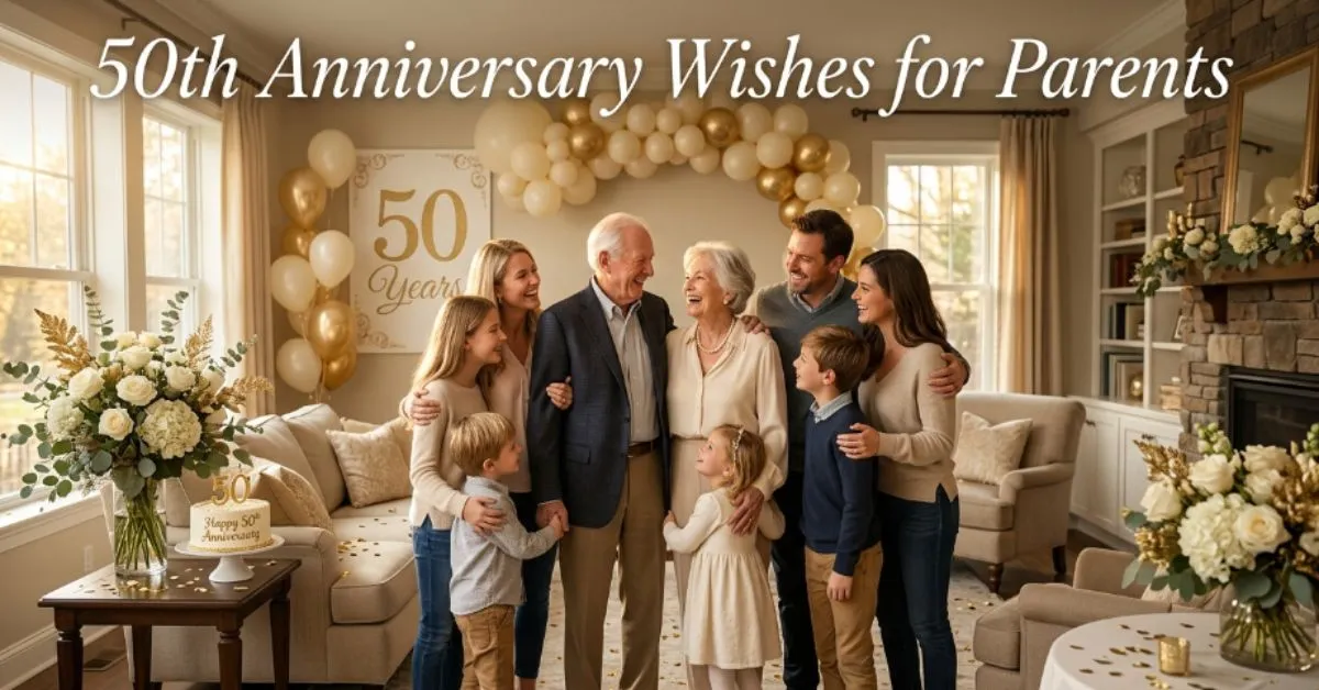 50th Anniversary Wishes for Parents