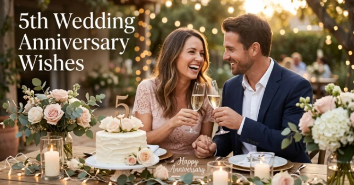 5th Wedding Anniversary Wishes