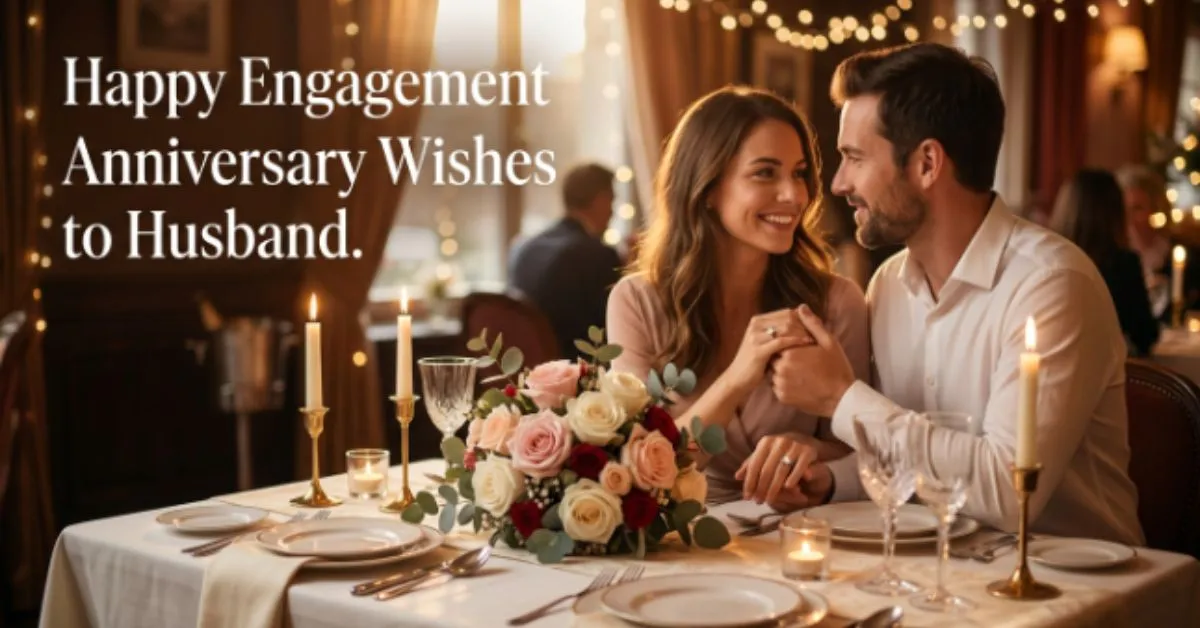 Happy Engagement Anniversary Wishes to Husband