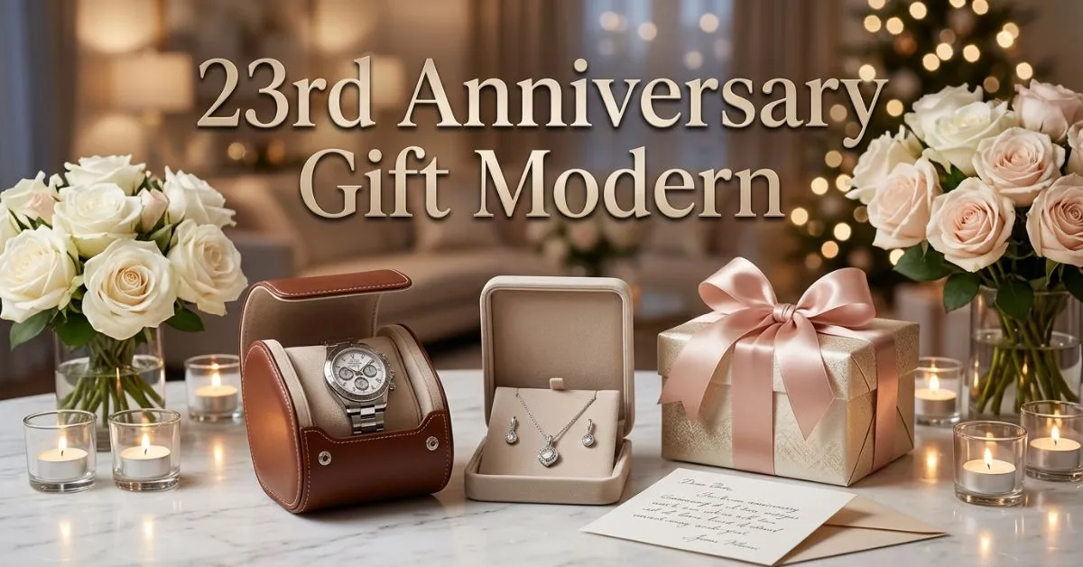 23rd Anniversary Gift Modern