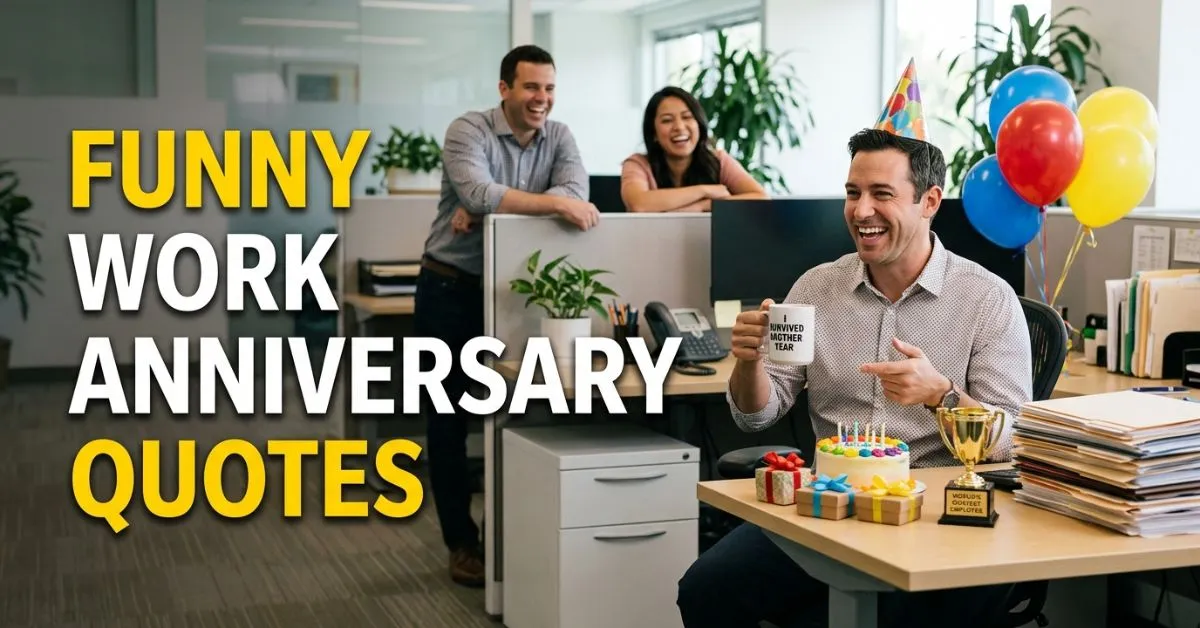 Funny Work Anniversary Quotes