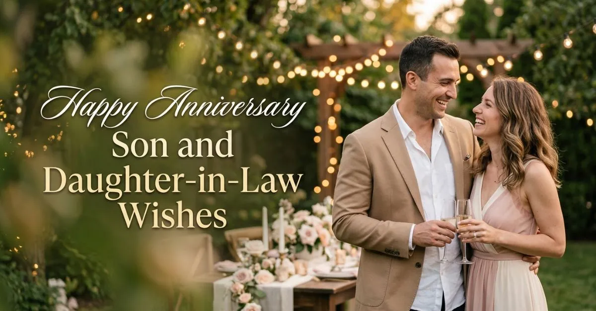 Happy Anniversary Son and Daughter-in-Law Wishes